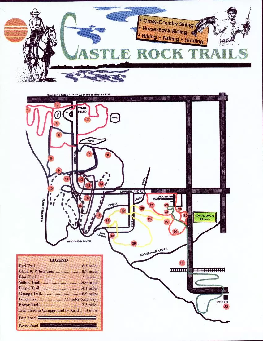 Castlerock Trails Map